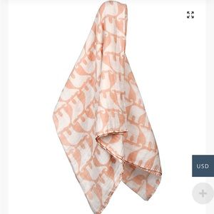 Milkbarn rose elephant muslin swaddle